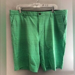 Green Checkered Shorts